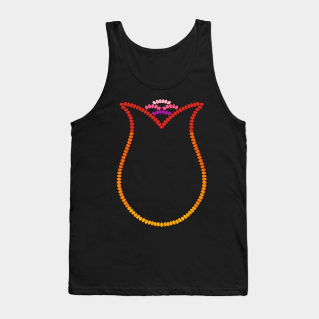 Beadwork Flower Tank Top by Niibidoon